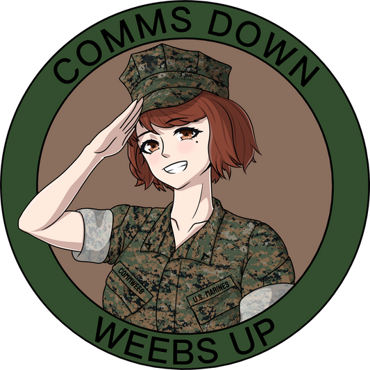 "Comms Down Weebs Up" Flag